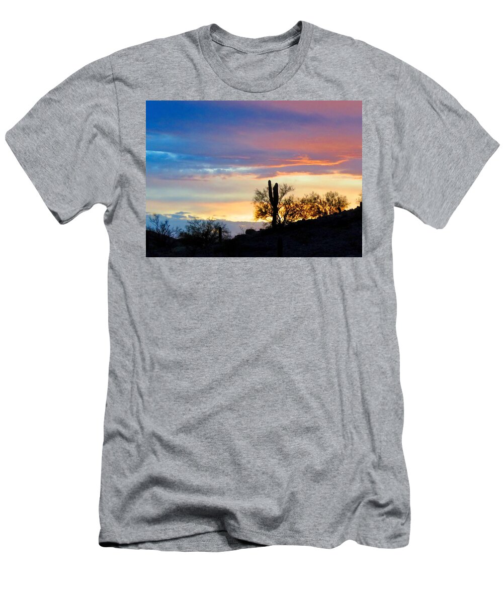 Desert Landscape T-Shirt featuring the photograph Calling by Judy Kennedy