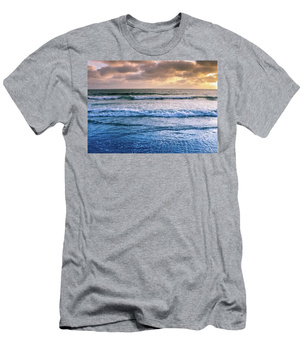 Ocean T-Shirt featuring the photograph Calming by Alison Frank