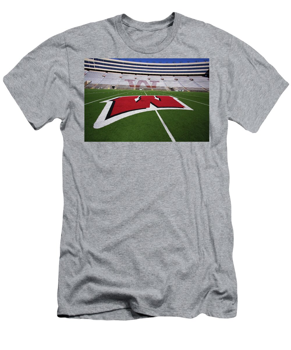 Badgers T-Shirt featuring the photograph Camp Randall by Ty Helbach
