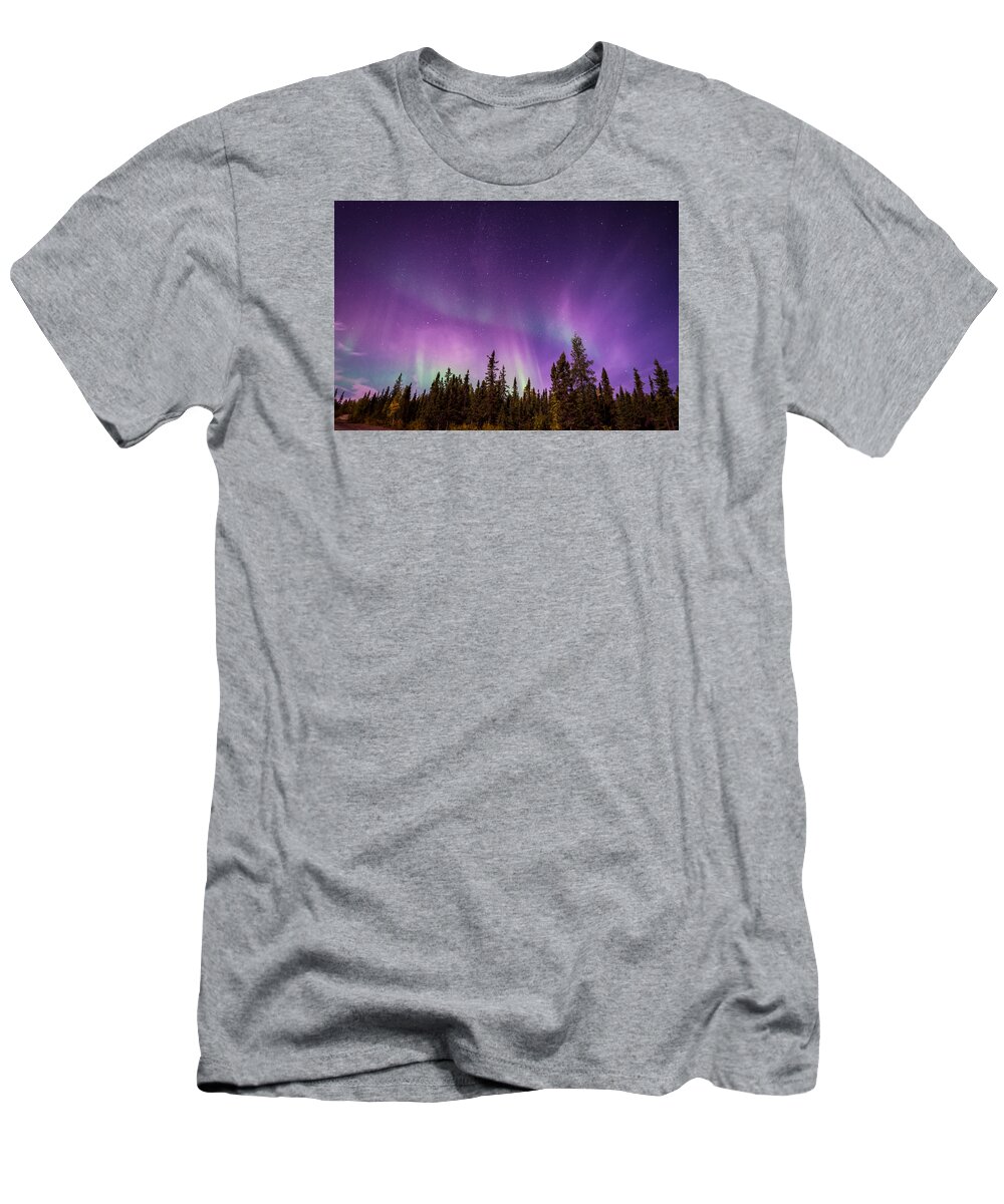  T-Shirt featuring the photograph Canadian Northern Lights by Serge Skiba