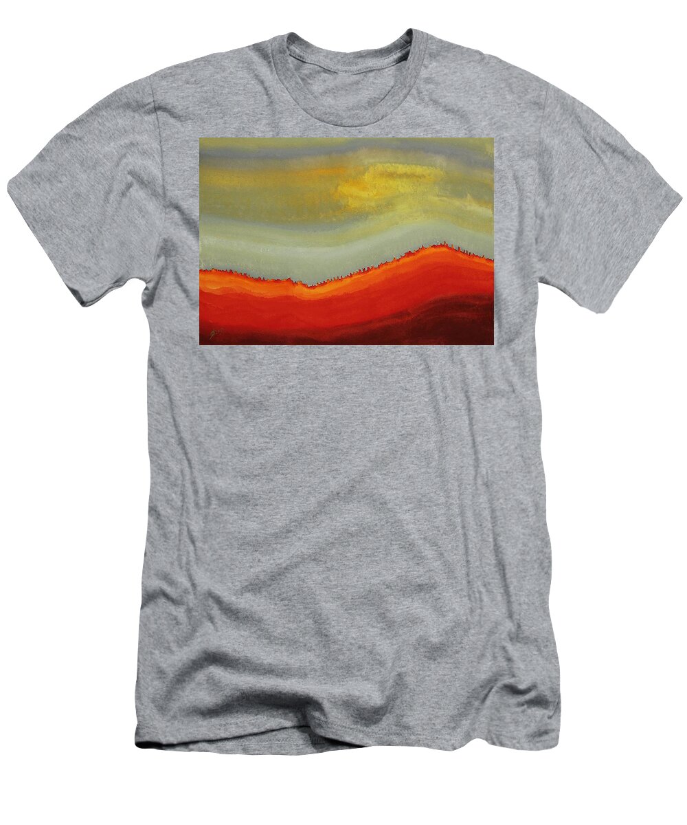 Canyon T-Shirt featuring the painting Canyon Outlandish original painting by Sol Luckman