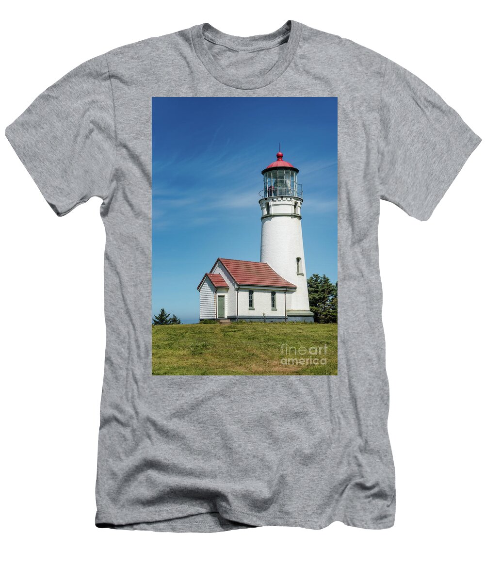 Building T-Shirt featuring the photograph Cape Blanco Lighthouse 5 by Al Andersen