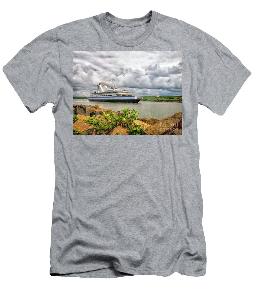 Cape May T-Shirt featuring the photograph Cape May Ferry by Nick Zelinsky Jr