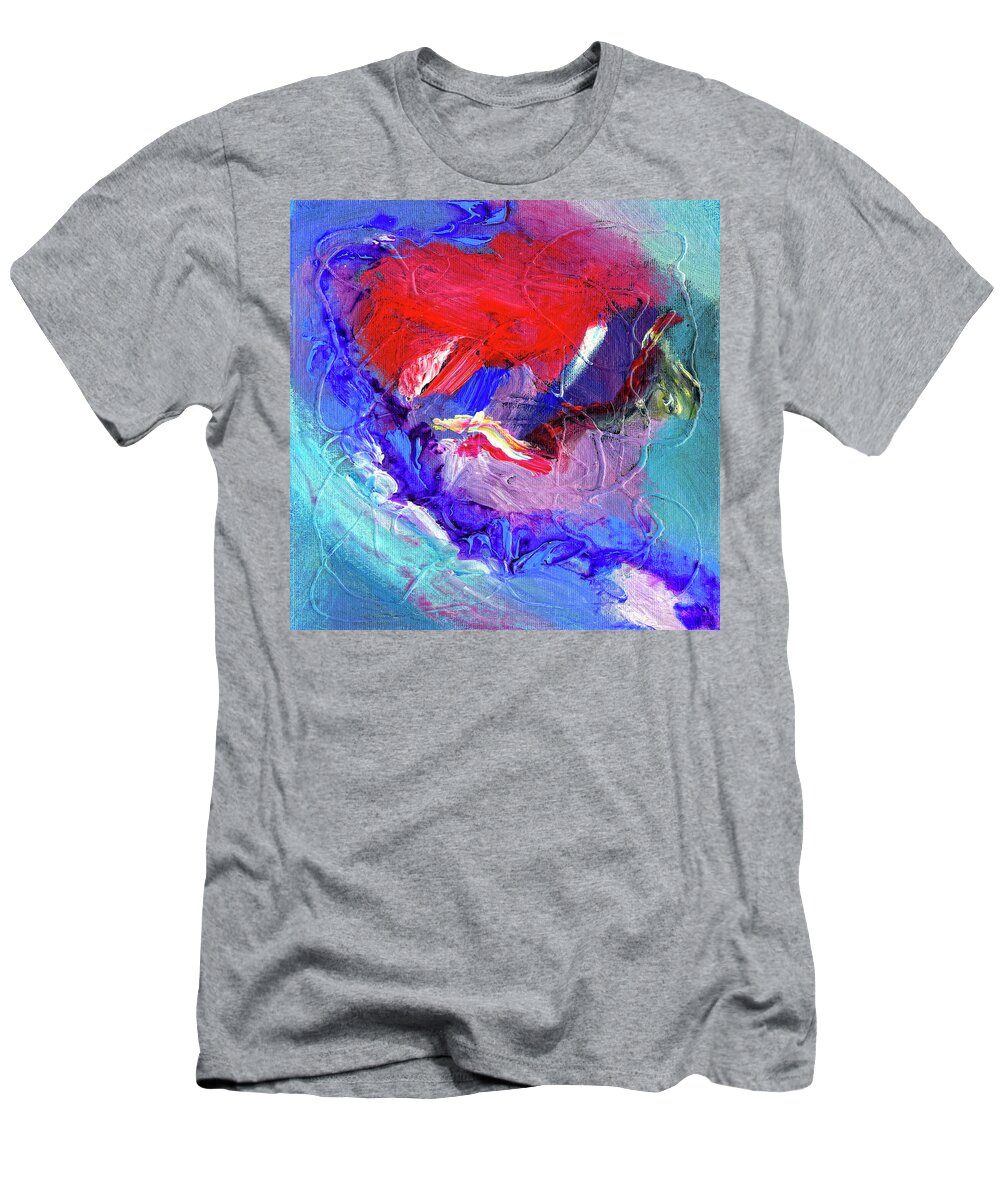 Abstract T-Shirt featuring the painting Catalyst by Dominic Piperata