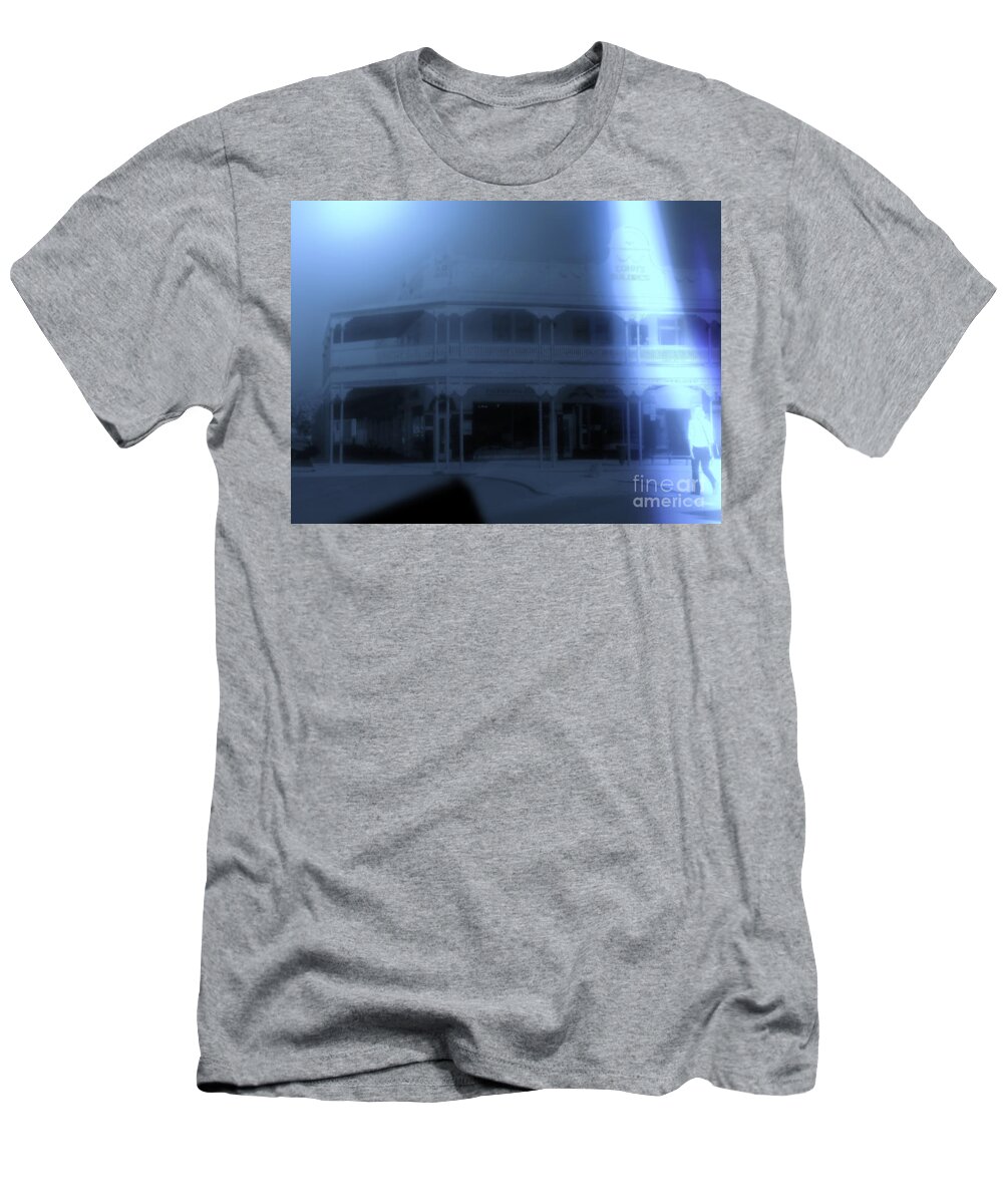 Digital Altered Photo T-Shirt featuring the photograph Caught in the Beam by Tim Richards