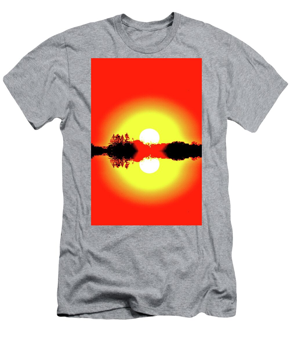 Abstract T-Shirt featuring the digital art Centerpiece Seven by Lyle Crump