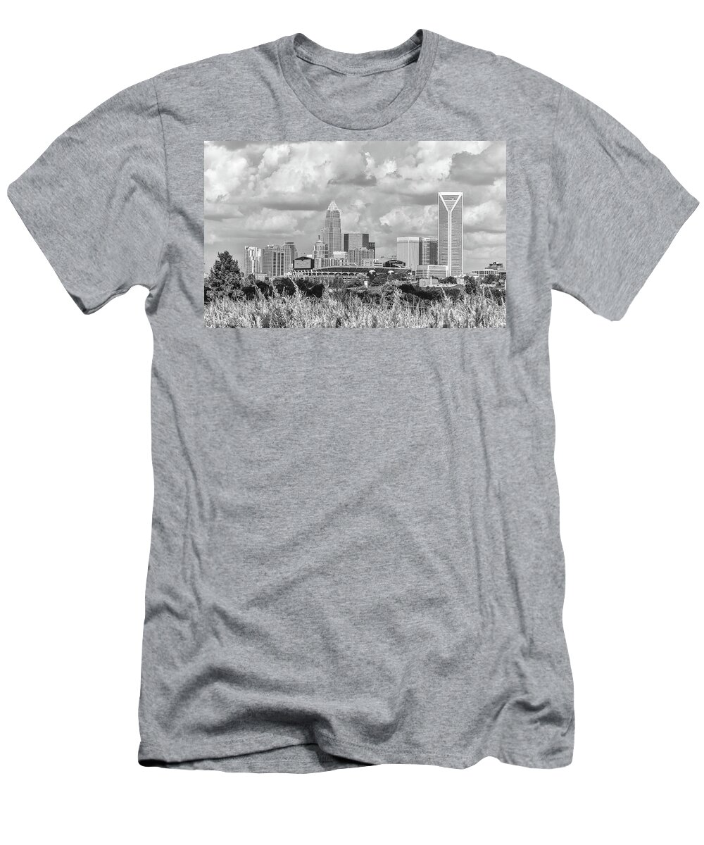 Charlotte Nc T-Shirt featuring the photograph Charlotte NC Skyline by Jimmy McDonald