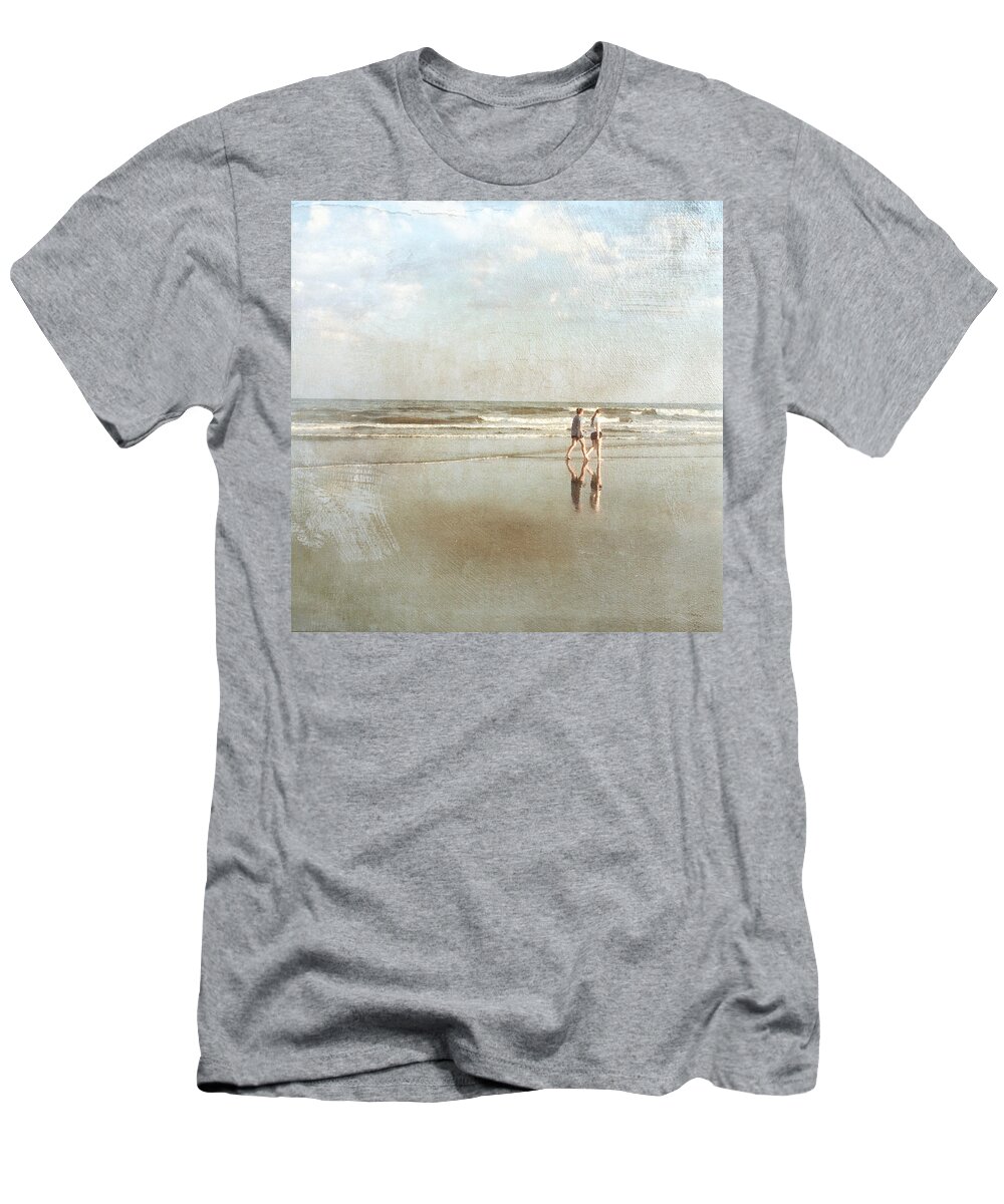 Photography T-Shirt featuring the photograph Cherry Grove Beach Walk by Melissa D Johnston