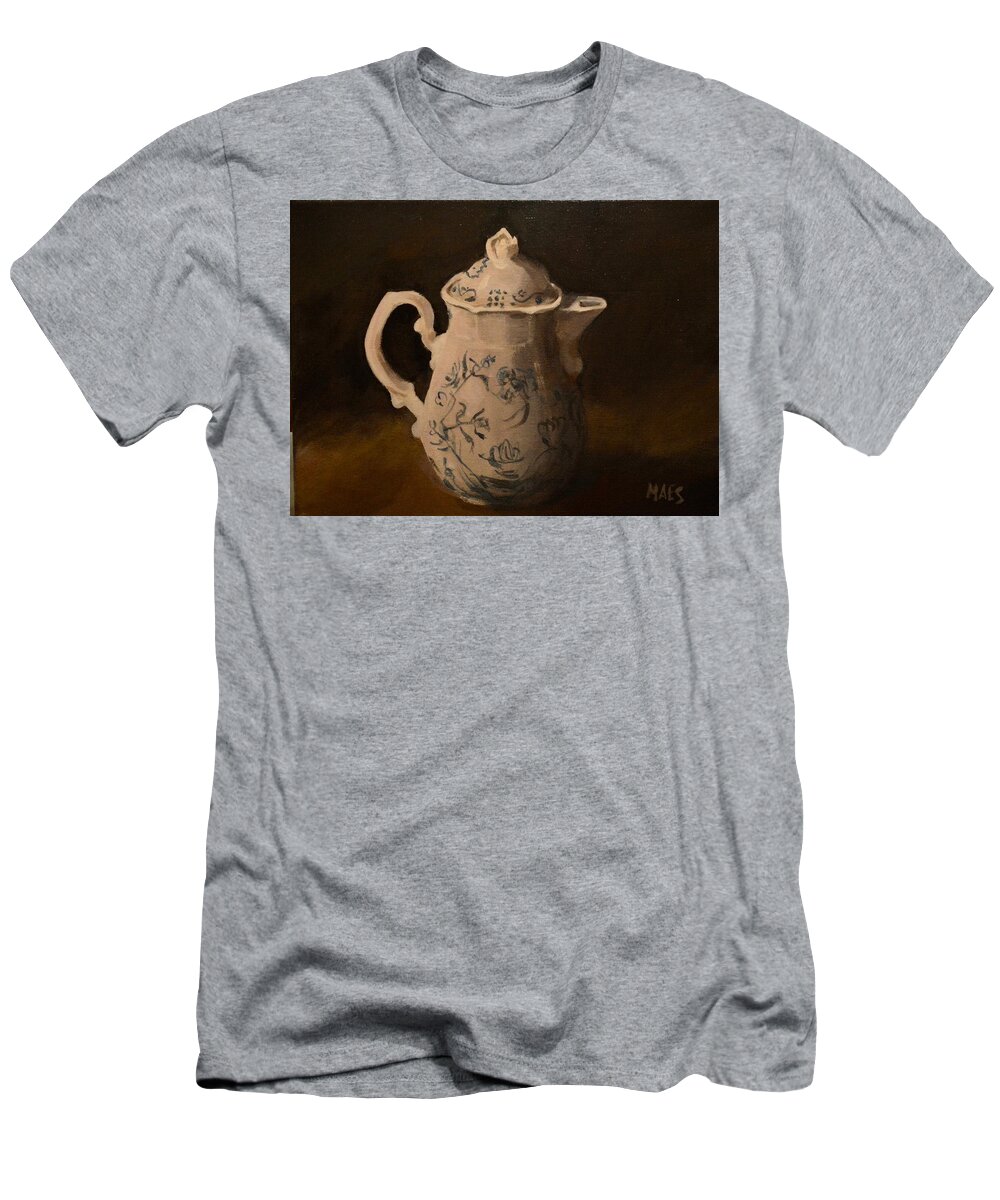 Tea Pot T-Shirt featuring the painting China tea pot by Walt Maes