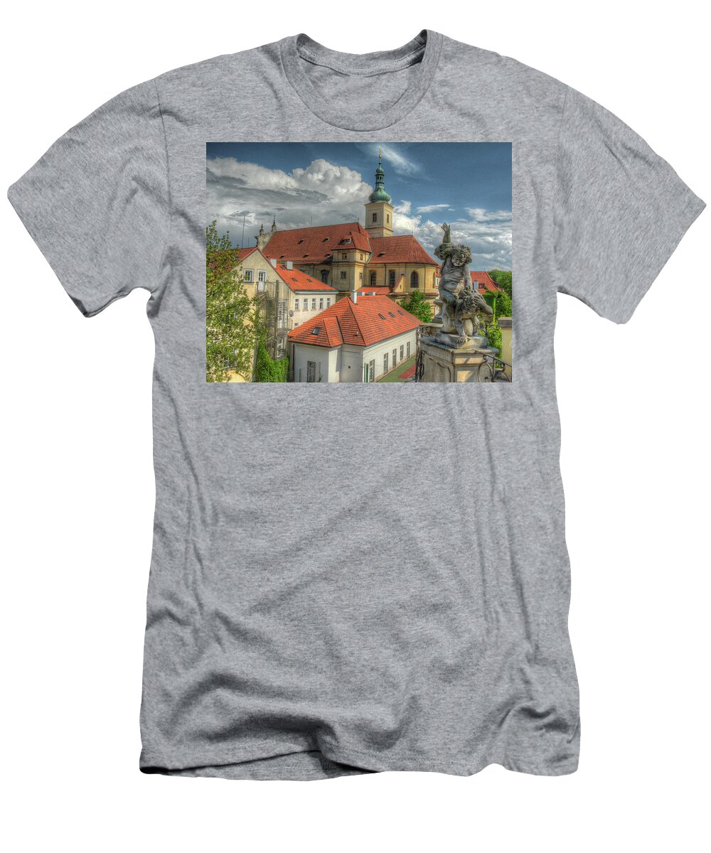  T-Shirt featuring the photograph Church of Our Lady Victorious by Michael Kirk