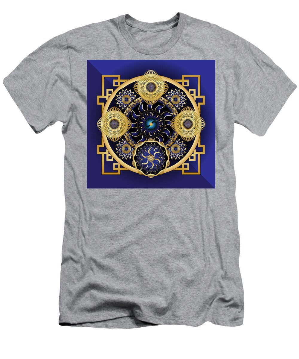 Mandala T-Shirt featuring the digital art Circulosity No 3128 by Alan Bennington