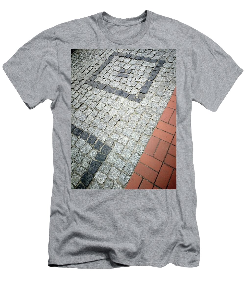 City T-Shirt featuring the photograph City pavement by Piotr Dulski