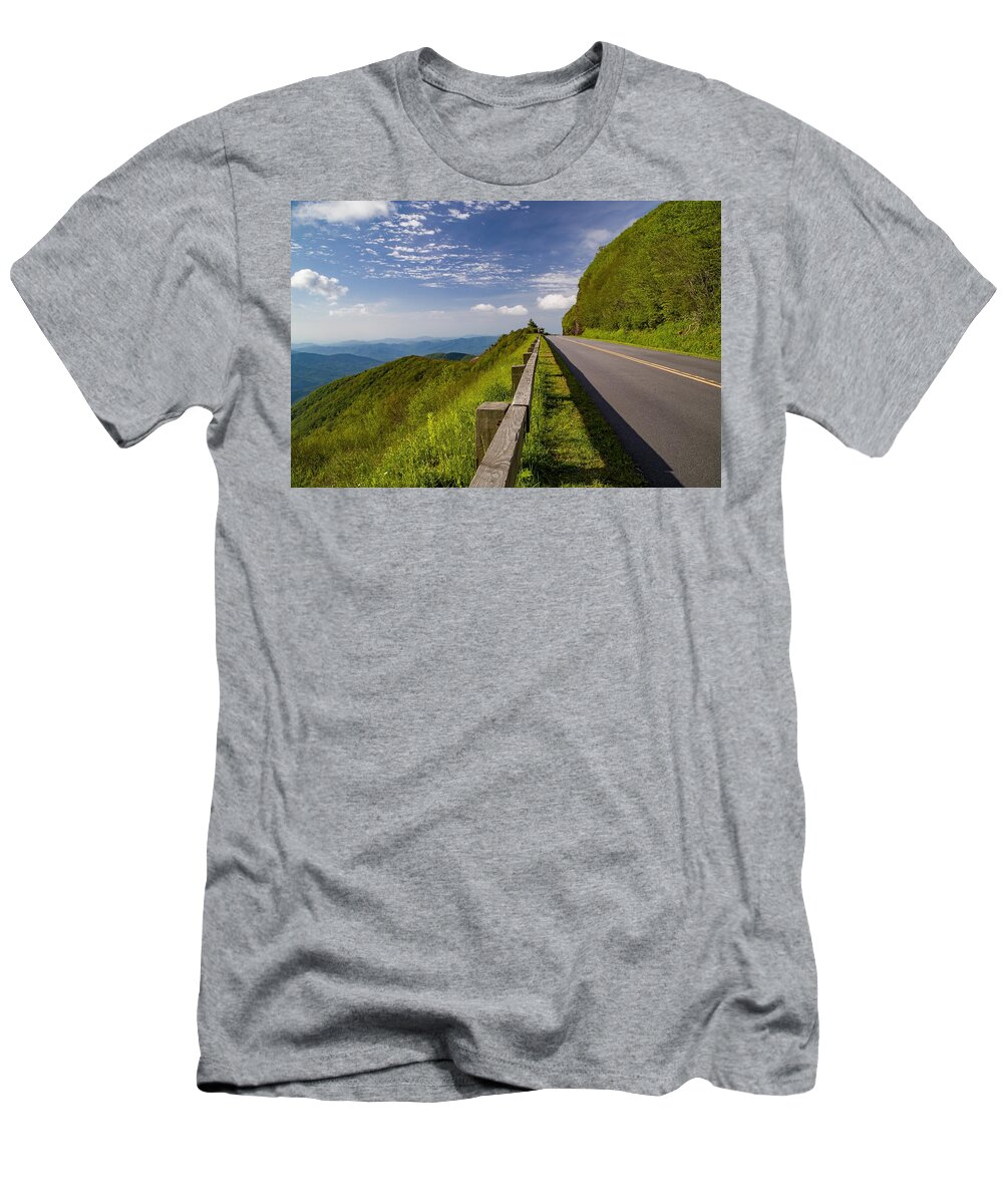 Road T-Shirt featuring the photograph Clear Road Clear Skies by Kevin Craft