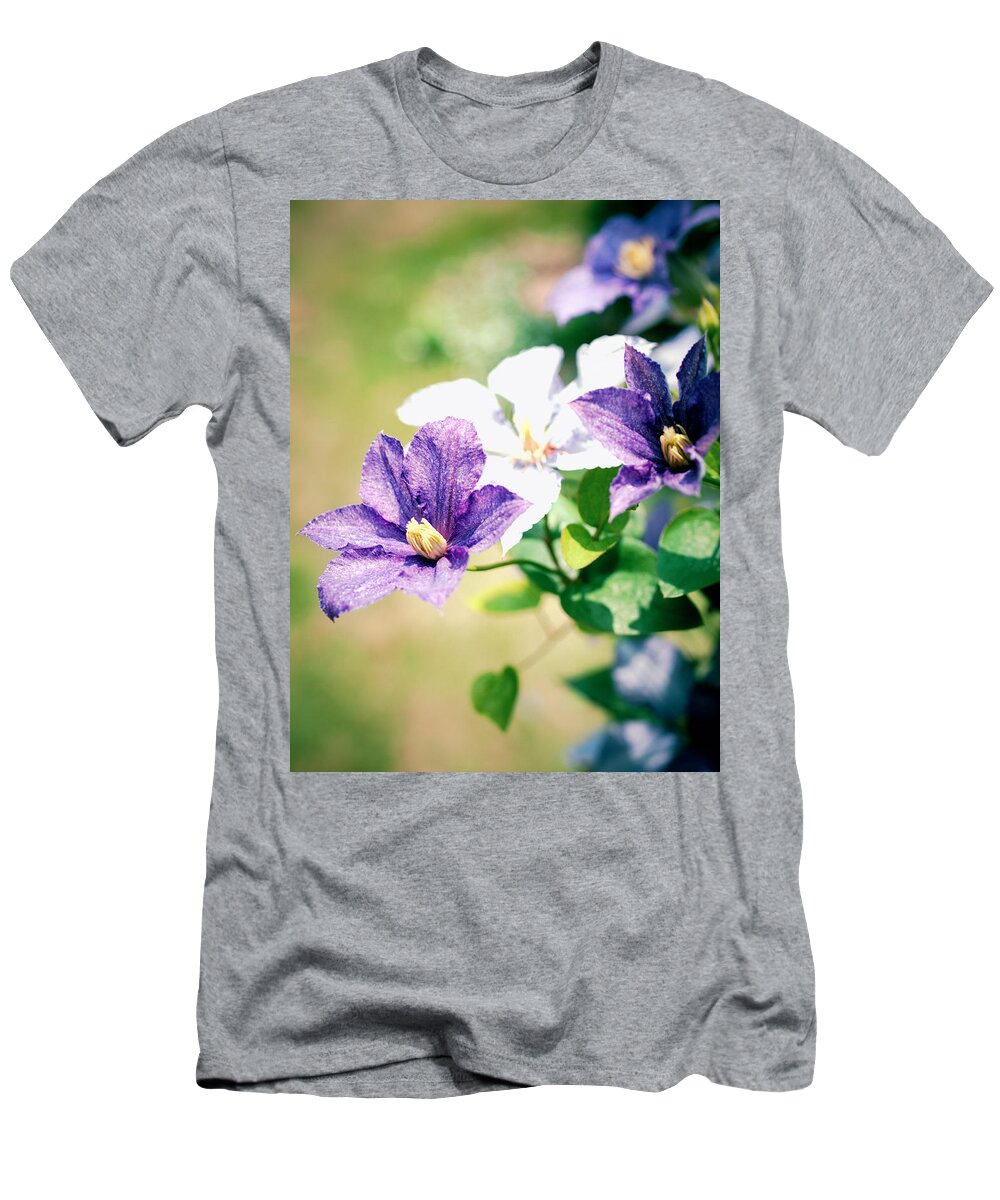 Clematis T-Shirt featuring the photograph Clematis by Yuka Kato