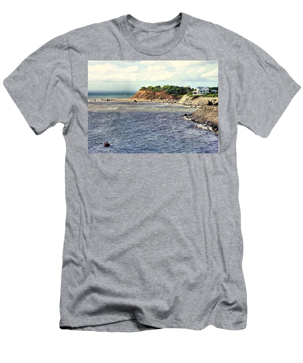 Ocean T-Shirt featuring the photograph Cliffs by Janice Drew