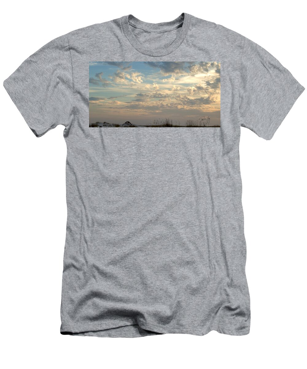 Clouds T-Shirt featuring the photograph Clouds Gulf Islands National Seashore Florida by Paul Gaj