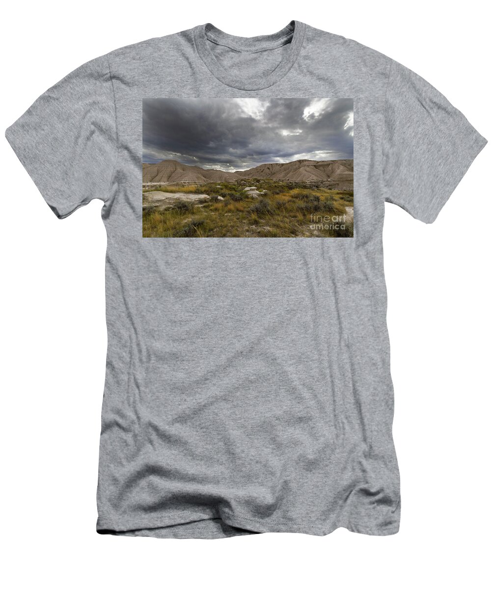 Clouds T-Shirt featuring the photograph Cloudy Day in Toadstool by Steve Triplett