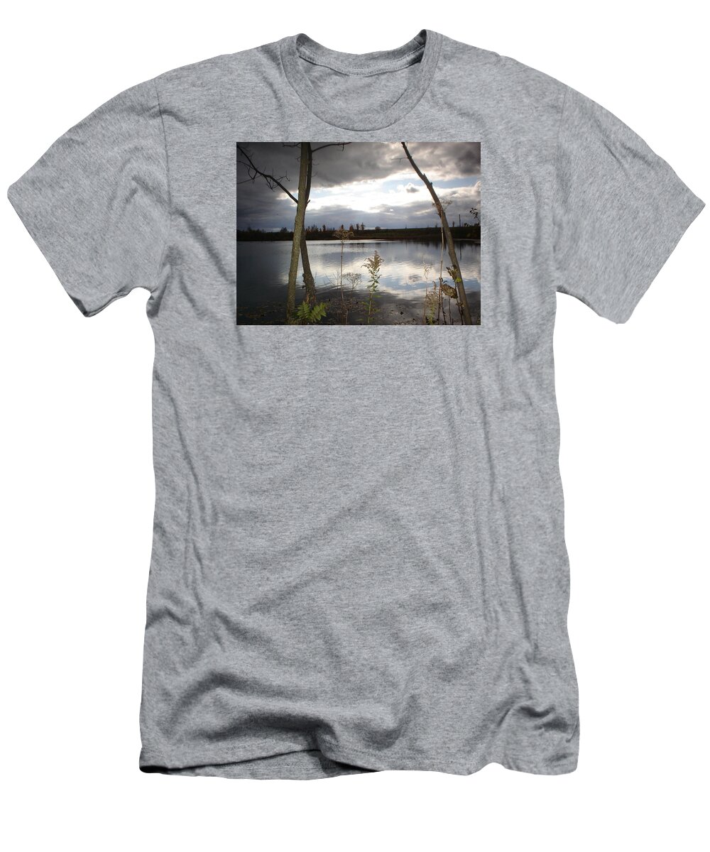 Lake T-Shirt featuring the photograph Cloudy day by Stephany Theriault
