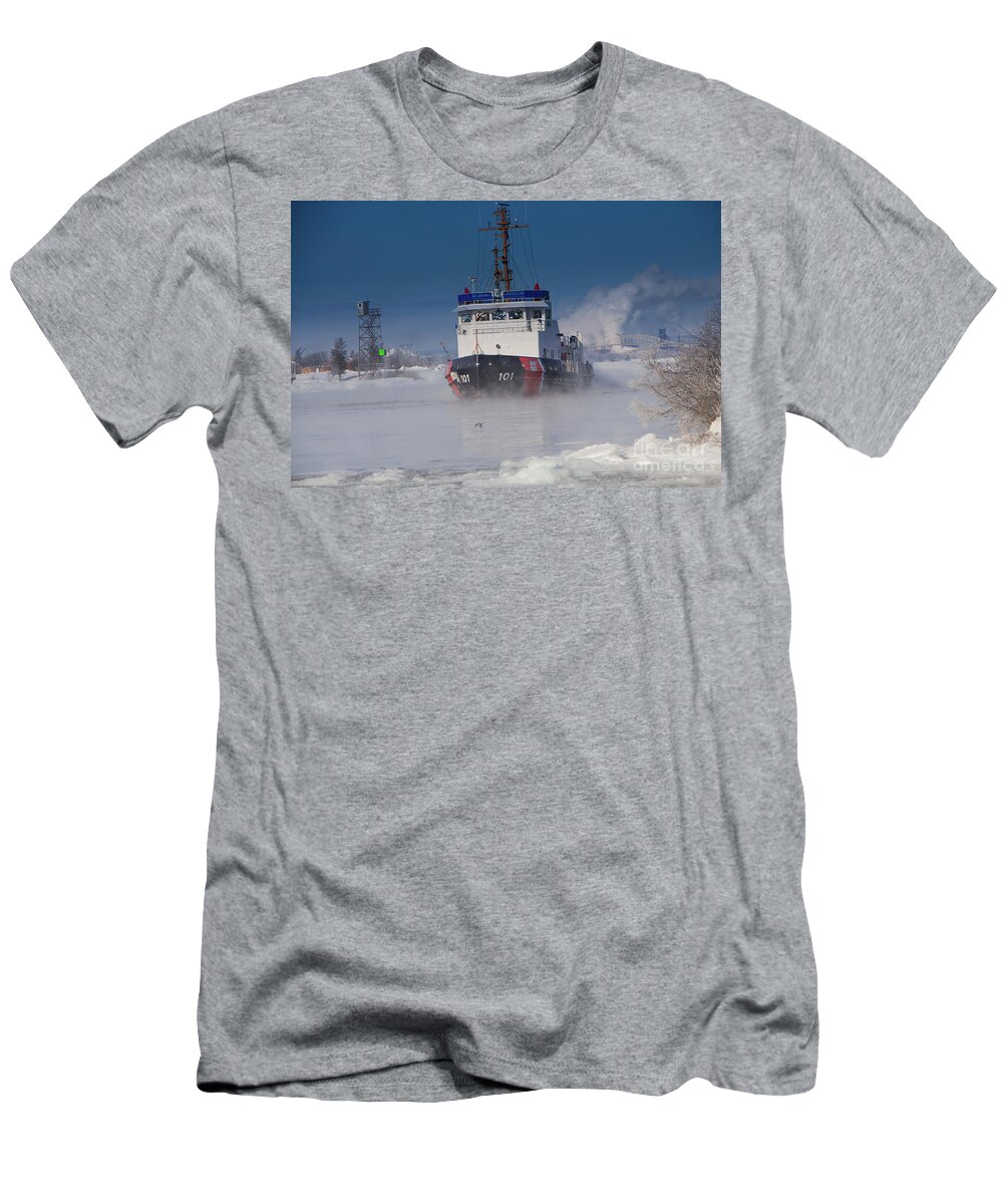 Uscg T-Shirt featuring the photograph Coast Guard Katmai Bay Sault Michigan -5626 by Norris Seward