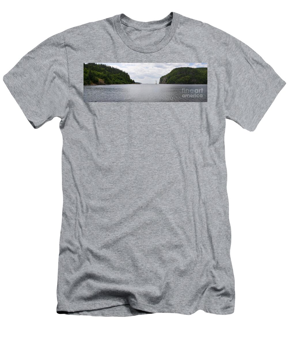 Panorama T-Shirt featuring the photograph Coldwell Bay by Doug Gibbons