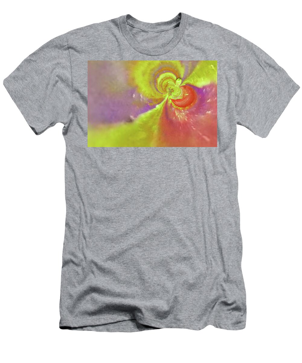 Abstract T-Shirt featuring the photograph Colored Abstract by Jeff Swan