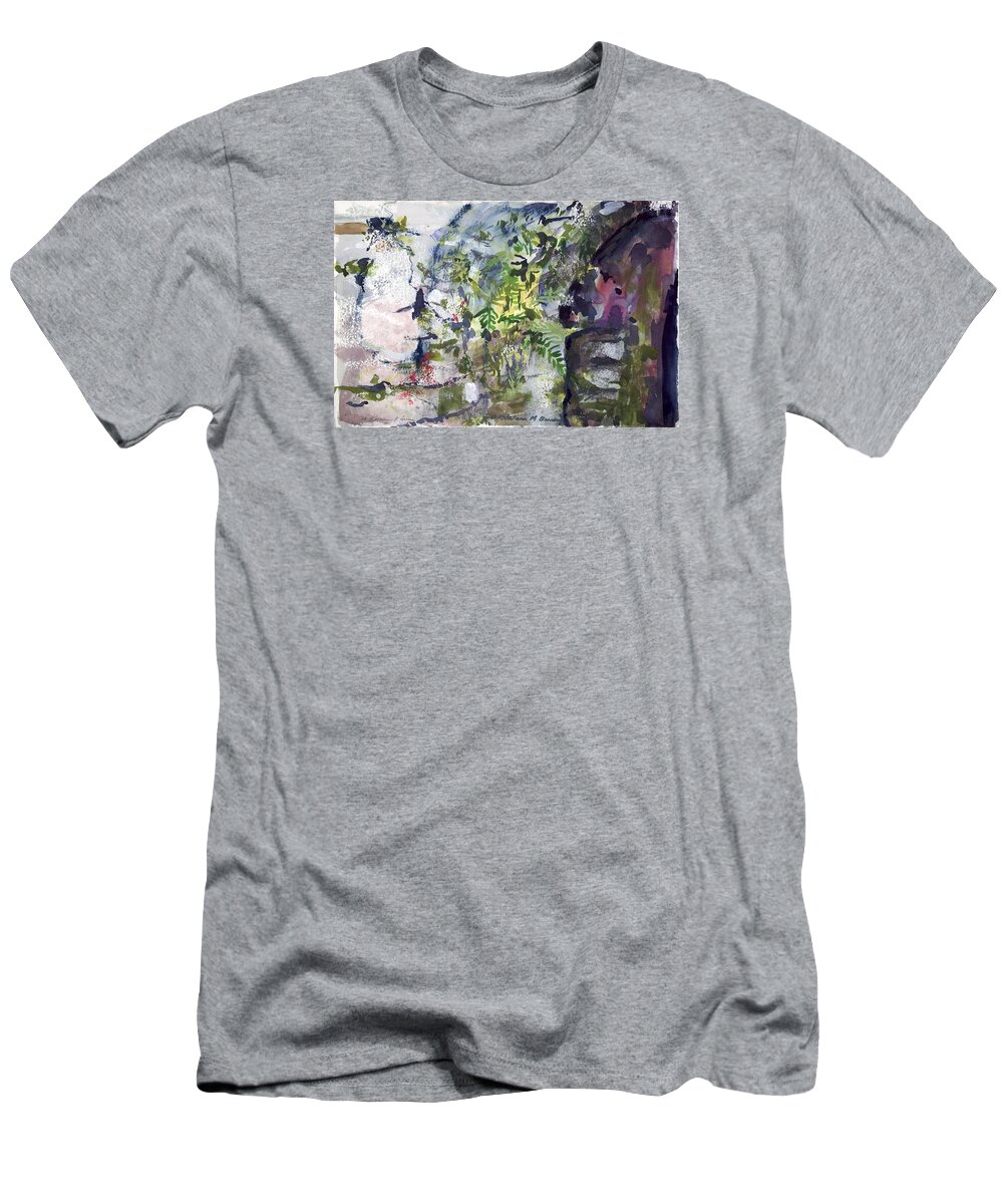  T-Shirt featuring the painting Colorful Foliage by Kathleen Barnes