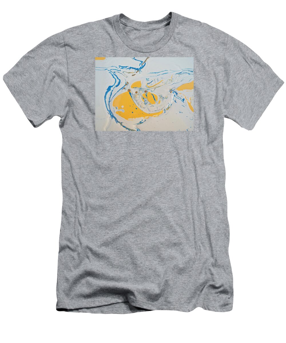 Abstract Expressionism T-Shirt featuring the painting Convertible Flooded In Vegas by Gyula Julian Lovas