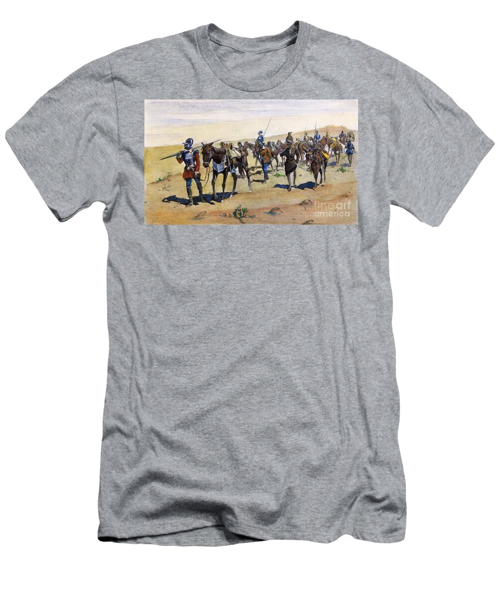 1540 T-Shirt featuring the painting Coronados March, 1540 by Granger