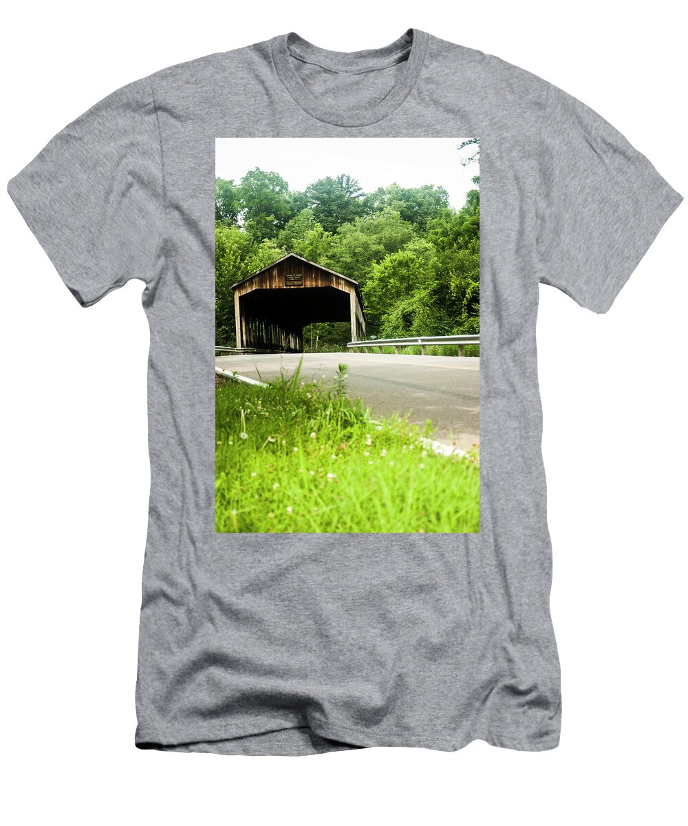  T-Shirt featuring the photograph Covered Bridge 2 by Melissa Newcomb