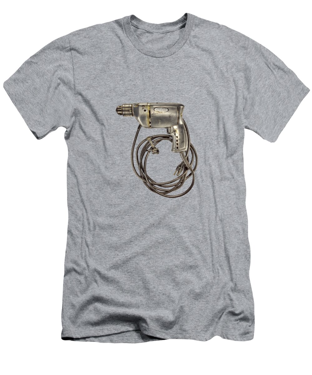 Antique T-Shirt featuring the photograph Craftsman Drill Motor Left Side by YoPedro
