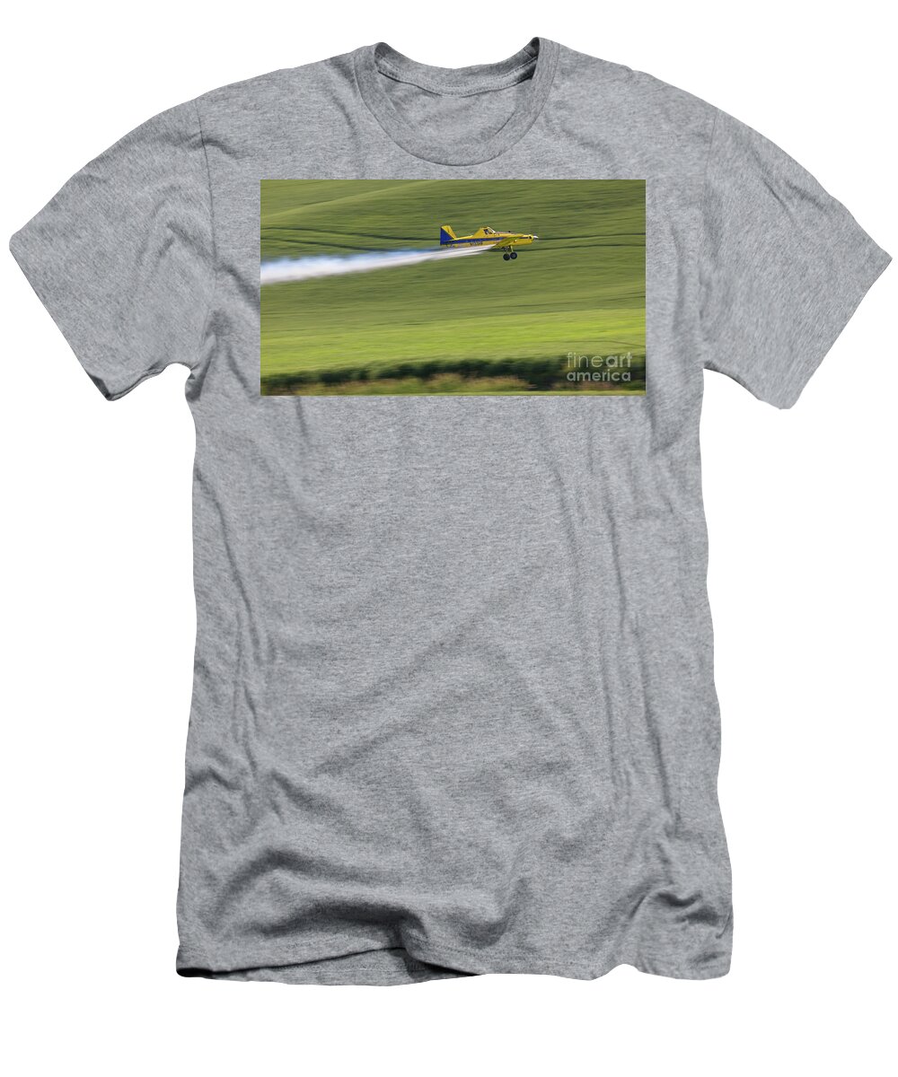 Agriculture T-Shirt featuring the photograph Crop Duster by Jerry Fornarotto