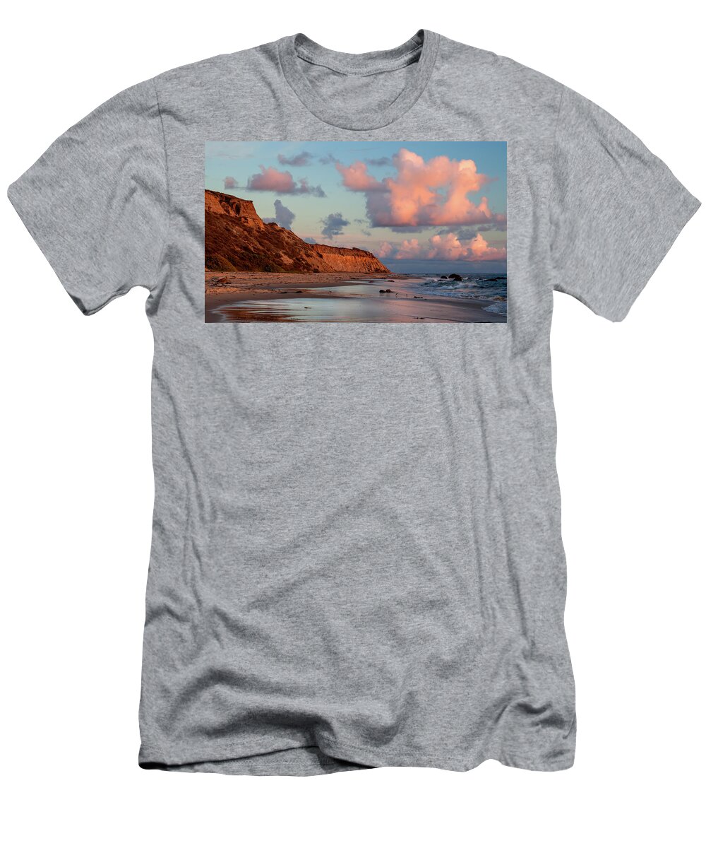 Newport Beach T-Shirt featuring the photograph Crystal Cove Reflections by Cliff Wassmann