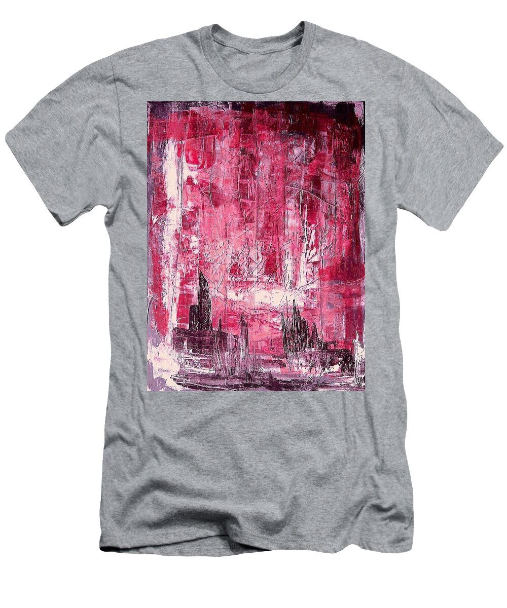  T-Shirt featuring the painting D13 - christine II by KUNST MIT HERZ Art with heart