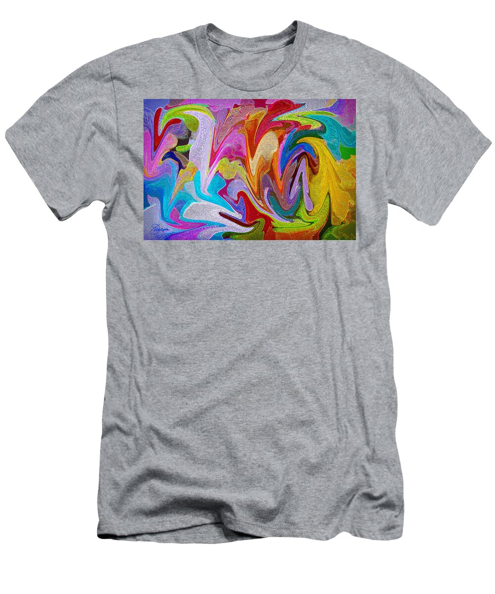 Colorful T-Shirt featuring the photograph Dancing Colors by Jennifer Stackpole