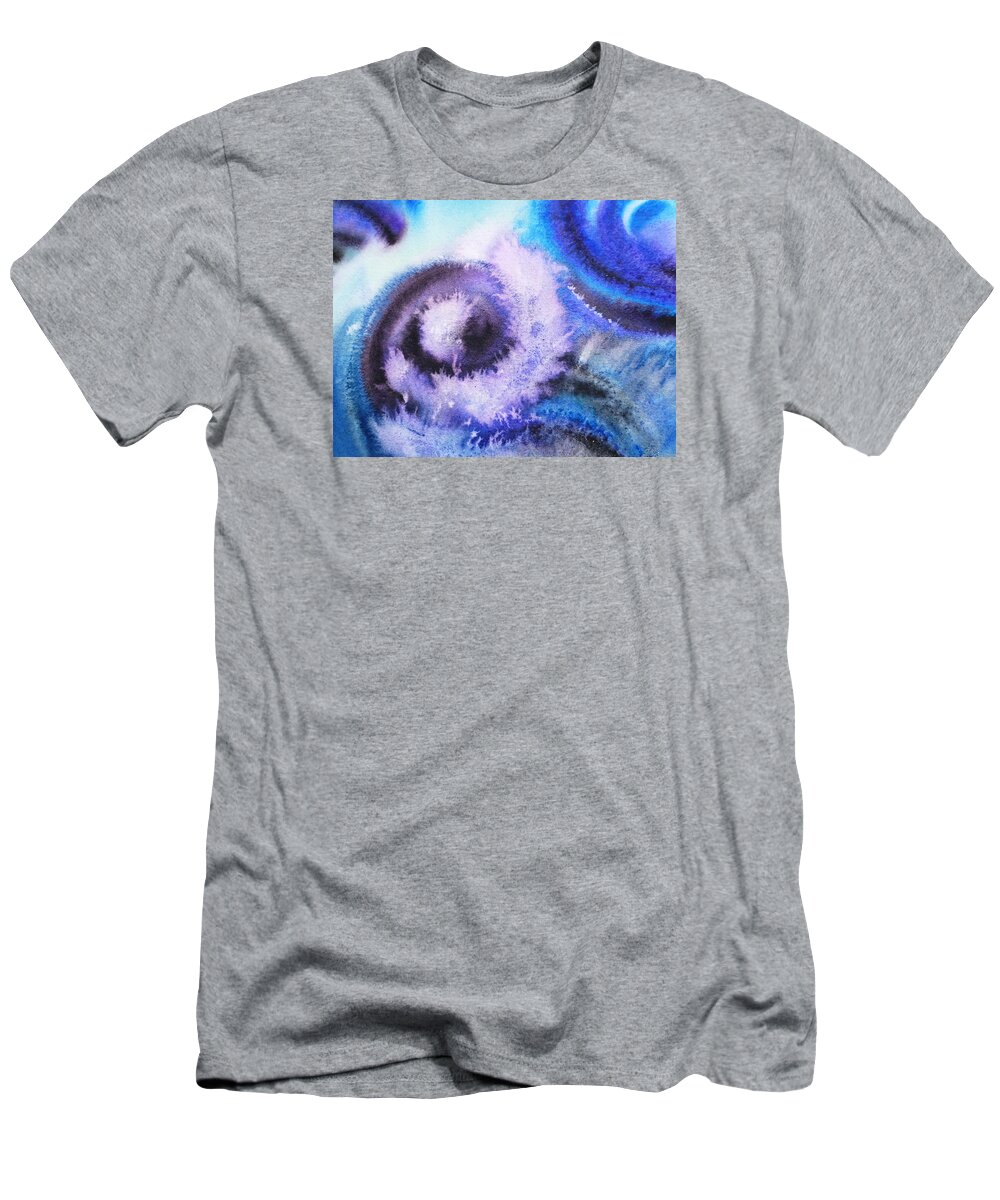 Abstract T-Shirt featuring the painting Dancing Water IV by Irina Sztukowski