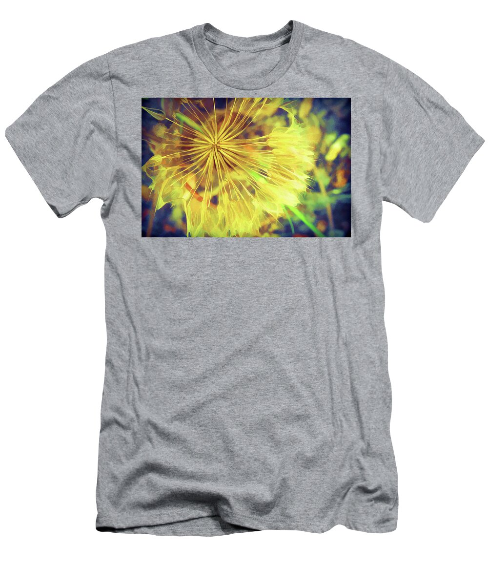 Photography T-Shirt featuring the digital art Dandelion Harvest by Terry Davis