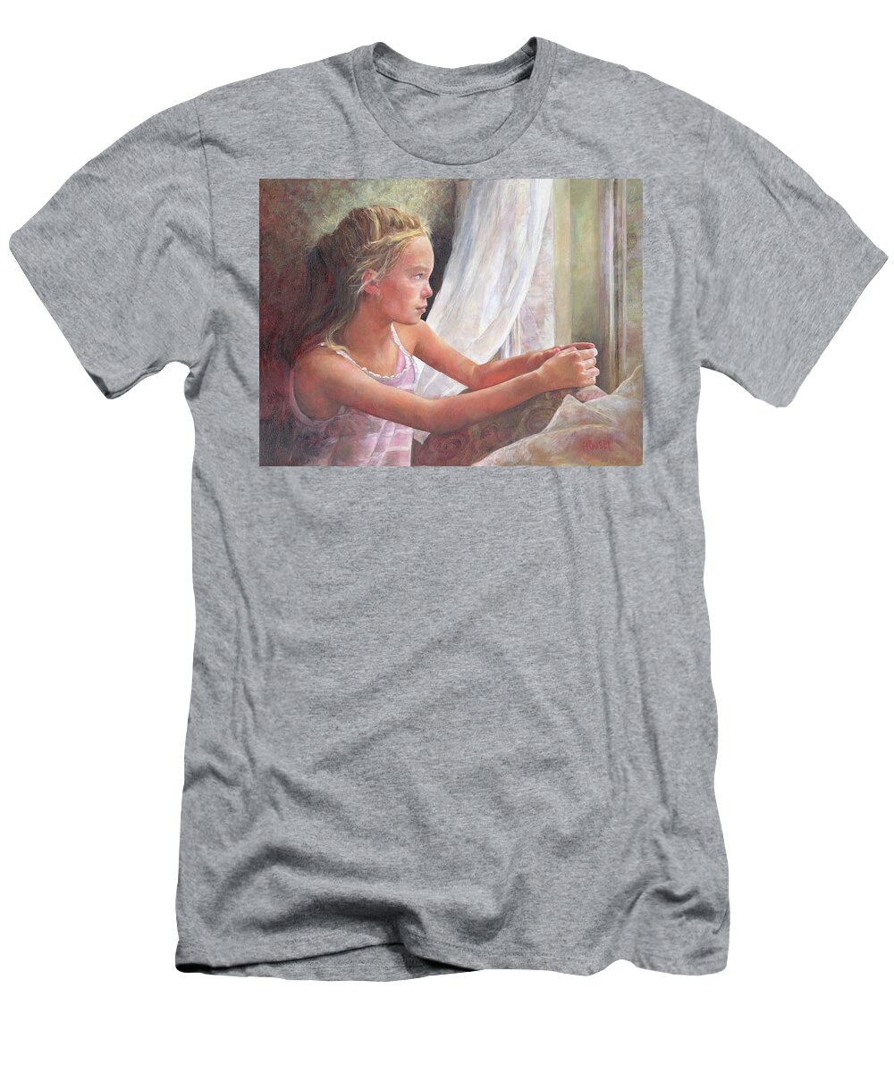 Figure T-Shirt featuring the painting Day Dreams by Susan Hensel