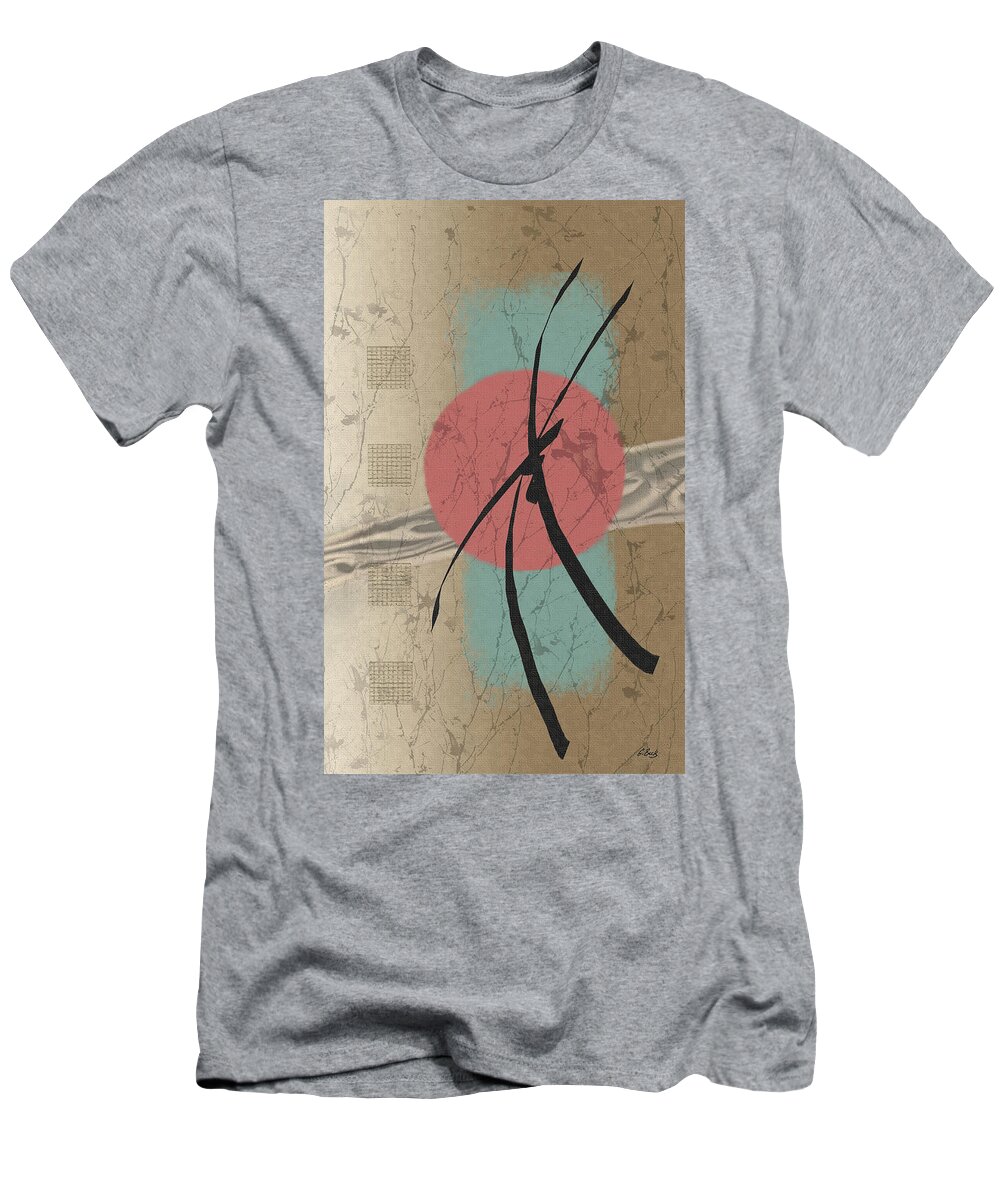 Contemporary Asian Japanese Oriental Abstract Sun Sunrise Sunset G T-Shirt featuring the painting Daybreak by Gordon Beck