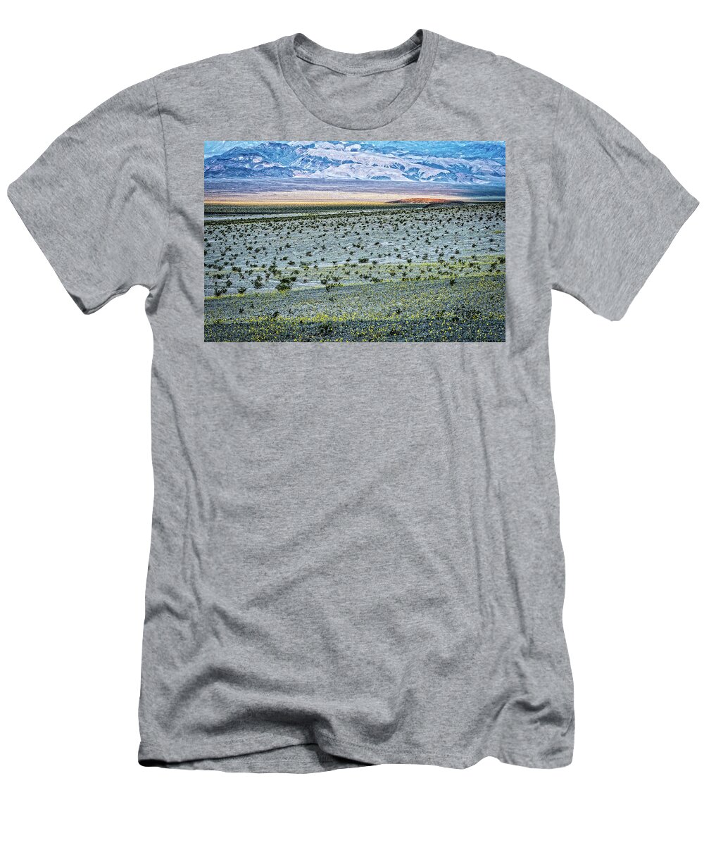 Death Valley T-Shirt featuring the photograph Death Valley Super Bloom by George Buxbaum