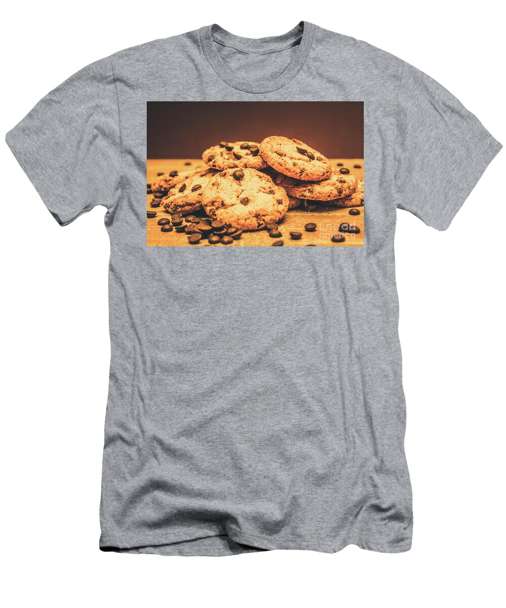 Food T-Shirt featuring the photograph Delicious sweet baked biscuits by Jorgo Photography