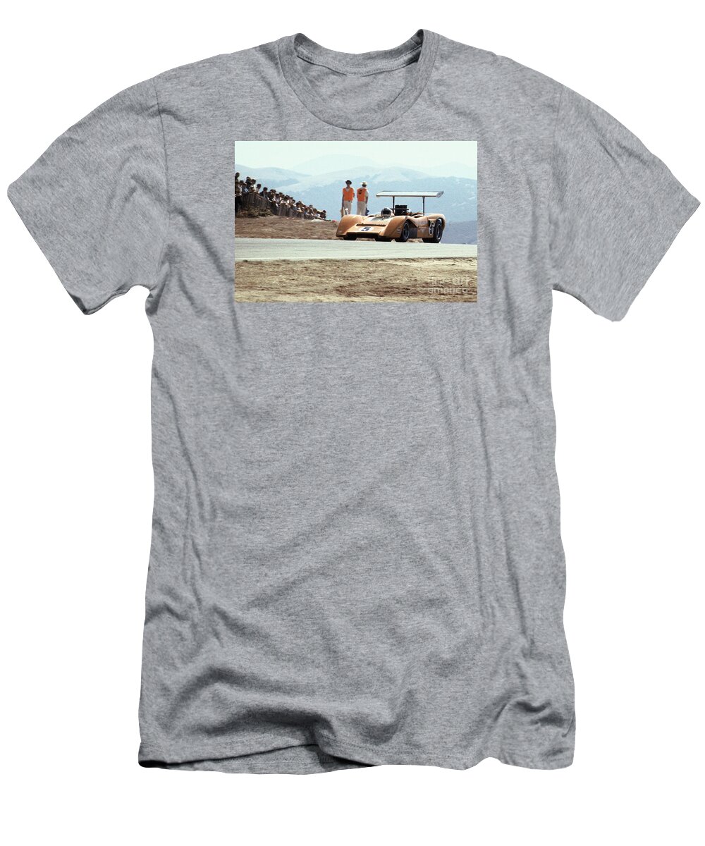 Denny Hume T-Shirt featuring the photograph Denny Hulme at Laguna Seca by Dave Allen