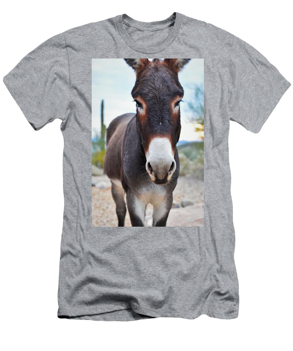 Desert Donkey T-Shirt featuring the photograph Desert Donkey by Mark Mitchell