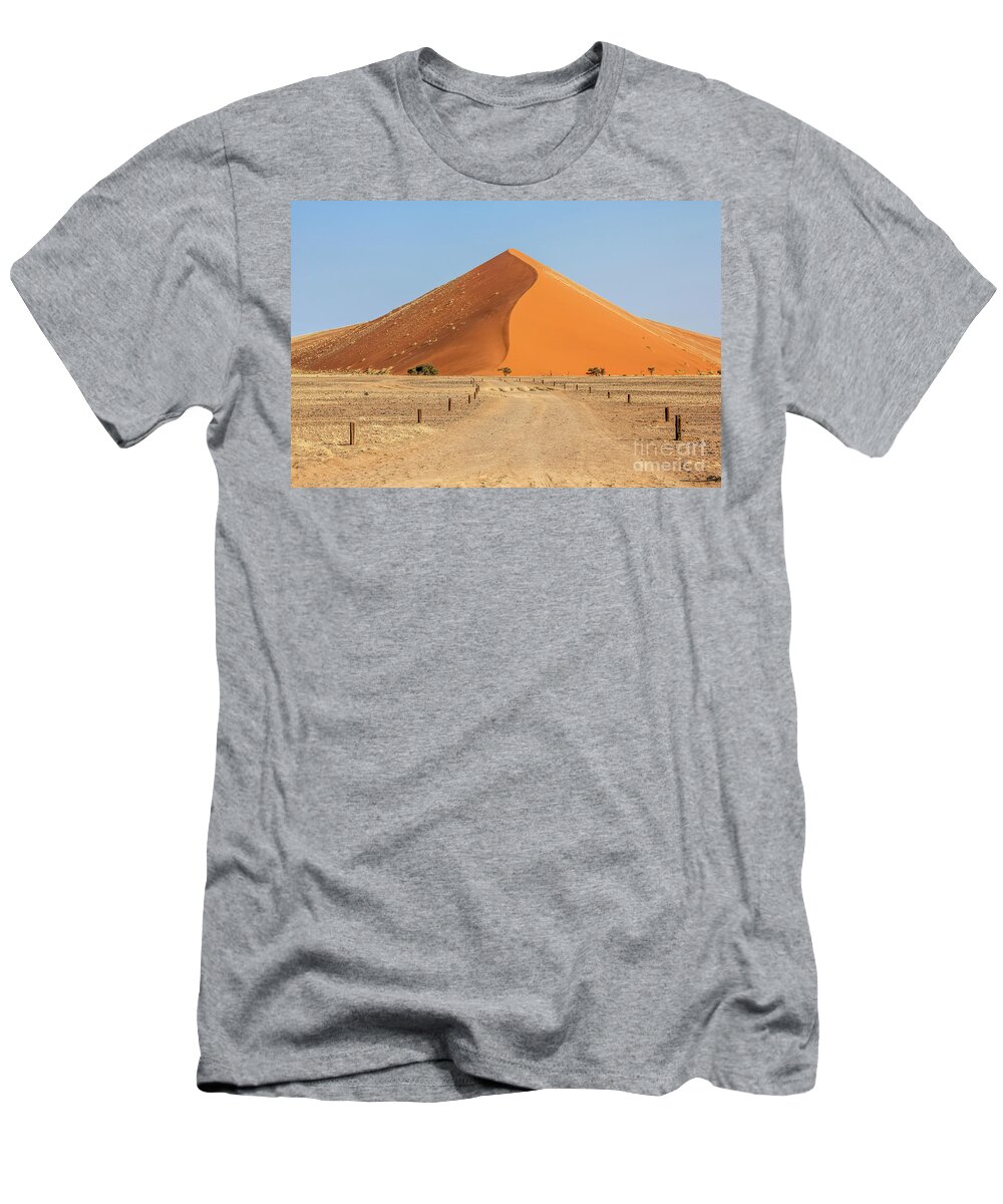 African T-Shirt featuring the photograph Desert dune by Benny Marty