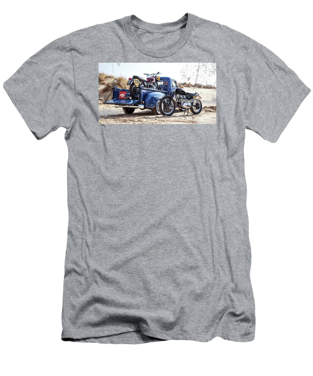Desert Sled T-Shirt featuring the photograph Desert Racing by Mark Rogan