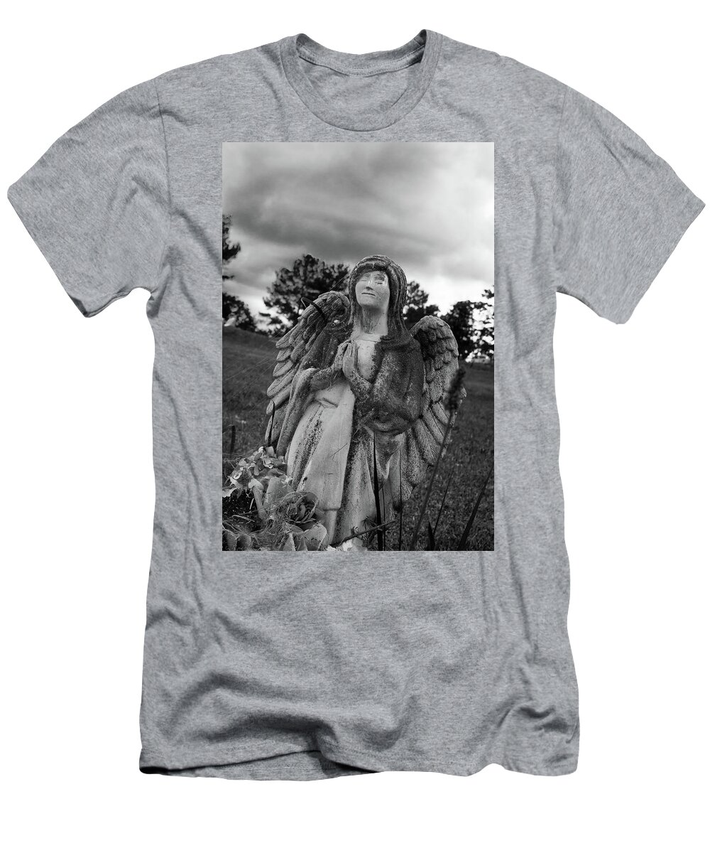 Angel T-Shirt featuring the photograph Grief by James L Bartlett