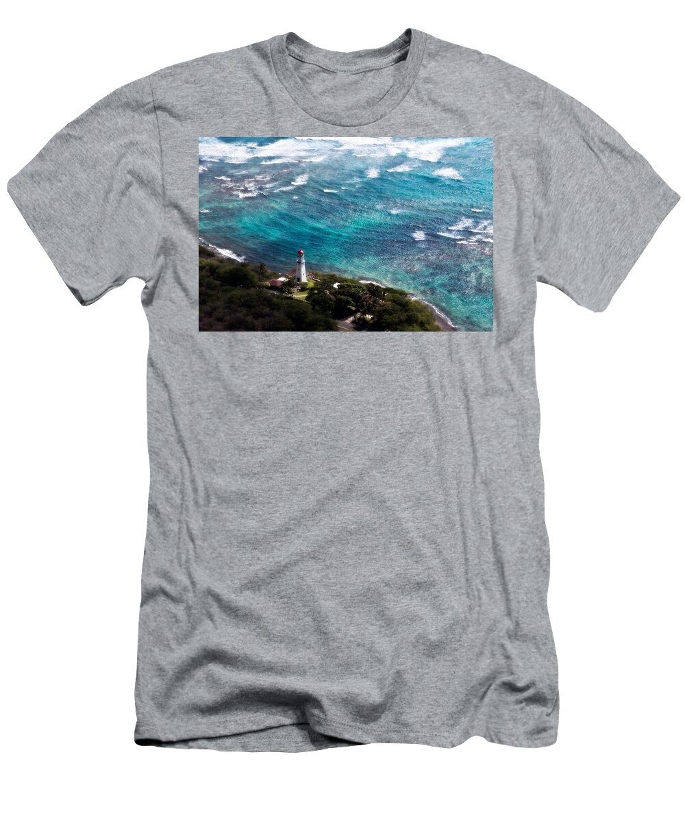 Diamond Head T-Shirt featuring the photograph Diamond Head Lighthouse by Steven Sparks