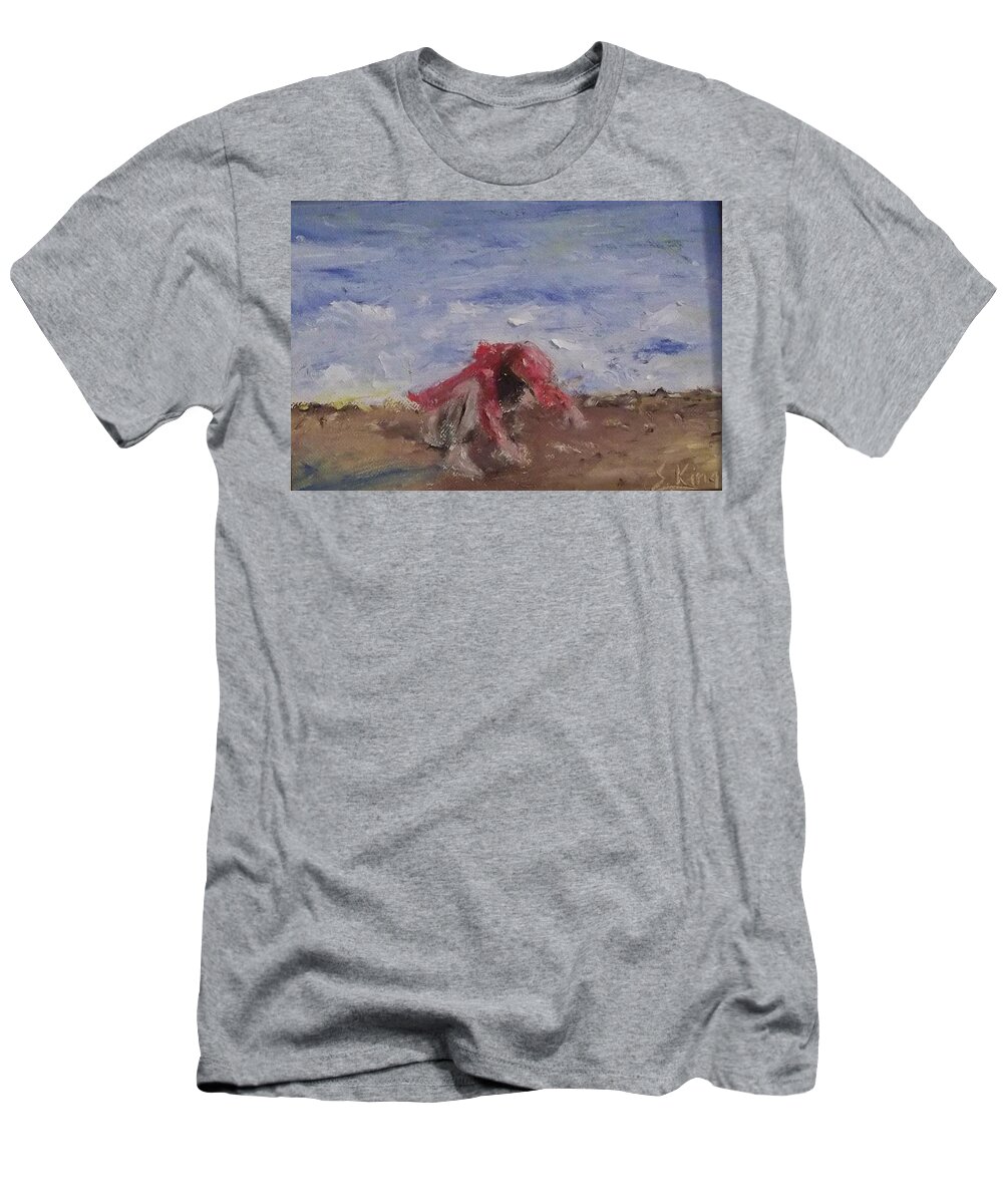 Child T-Shirt featuring the painting Discovery by Stephen King