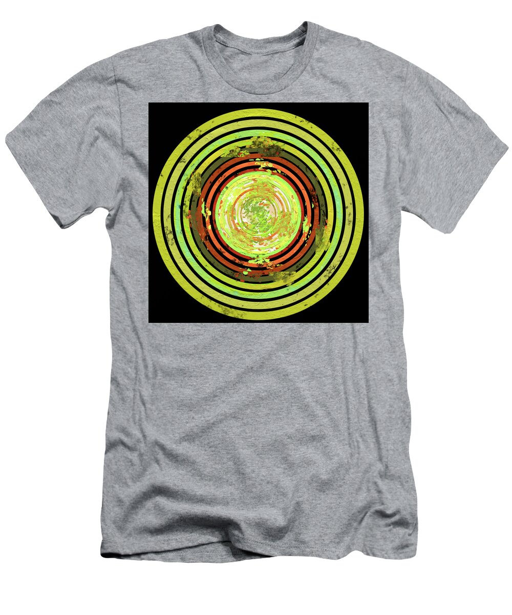 Abstract T-Shirt featuring the digital art Disk3 by SC Heffner