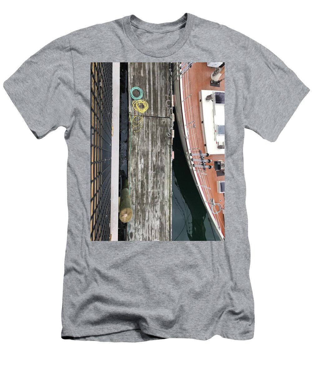 Boat T-Shirt featuring the photograph Dockside Schooner by Jason Nicholas