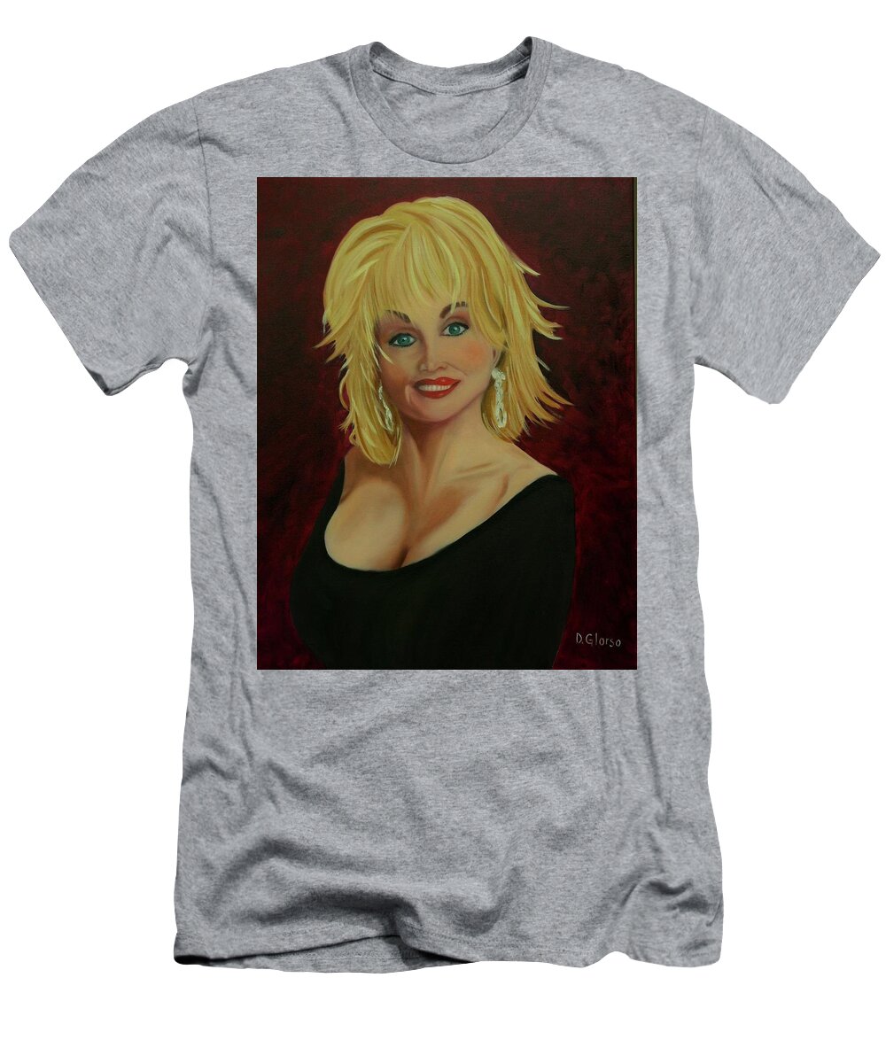 Glorso Art T-Shirt featuring the painting Dolly by Dean Glorso